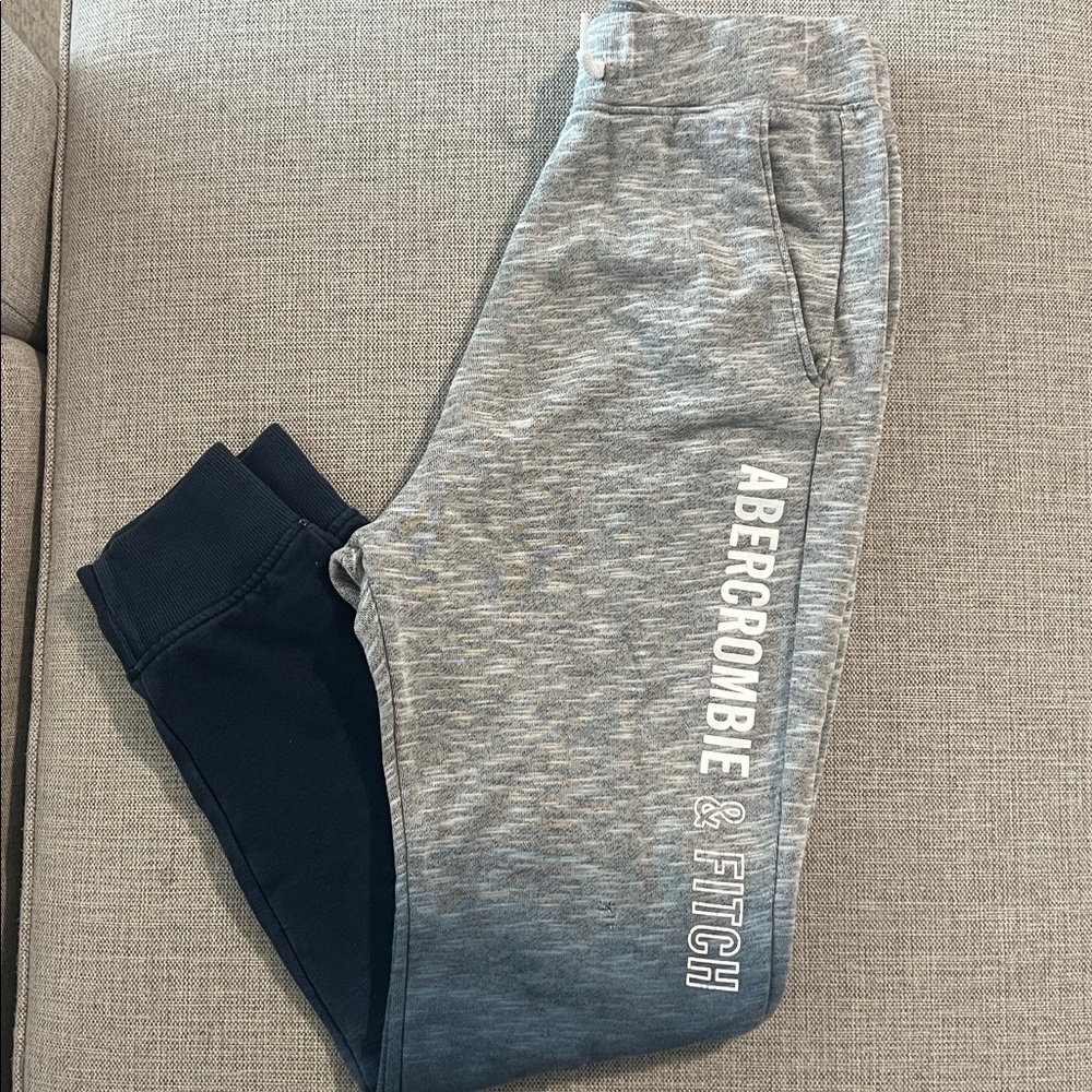 Abercrombie & Fitch Kids Gray and Blue ombré Joggers